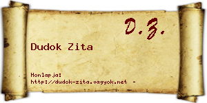 Dudok Zita névjegykártya
